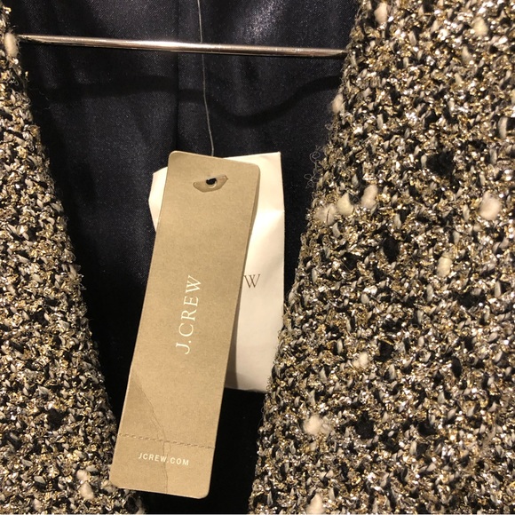 J Crew Collection Metallic Tweed Jacket - Picture 6 of 8